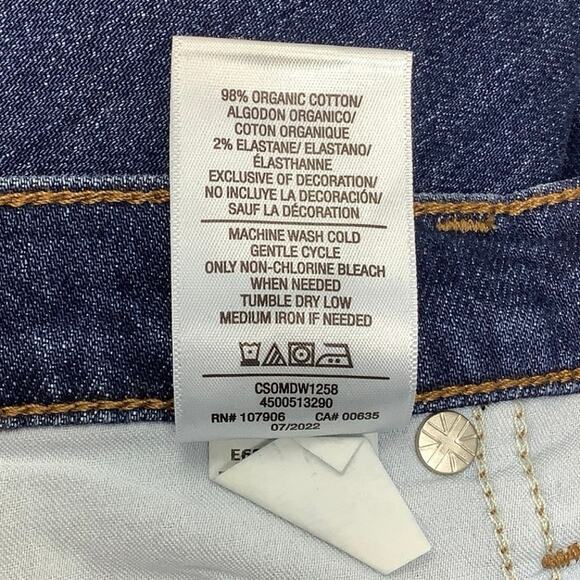 Hudson Sz 27 Meadow Harlow Ultra High Rise Straight Ankle Jeans Stretch OS27-18 - Picture 9 of 10